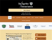 Tablet Screenshot of integrityinsuranceagencyinc.com